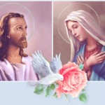 Jesus and Mother  Mary Image blessing