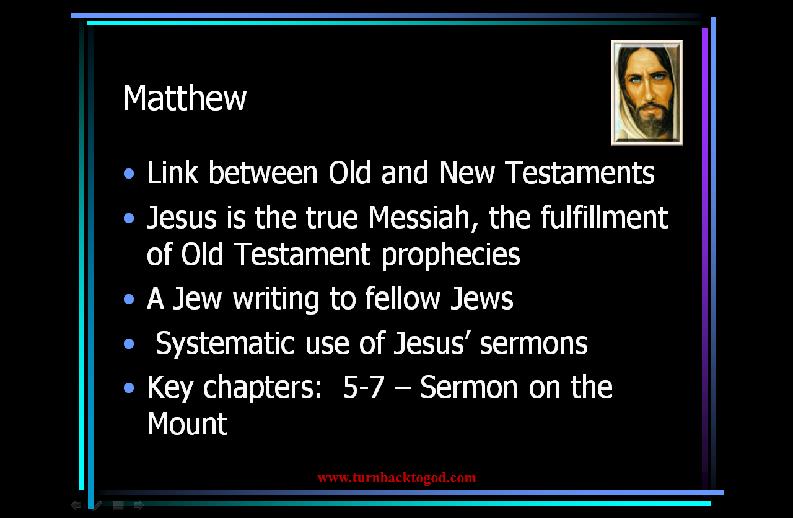 Slideshow : New Testament – a summary