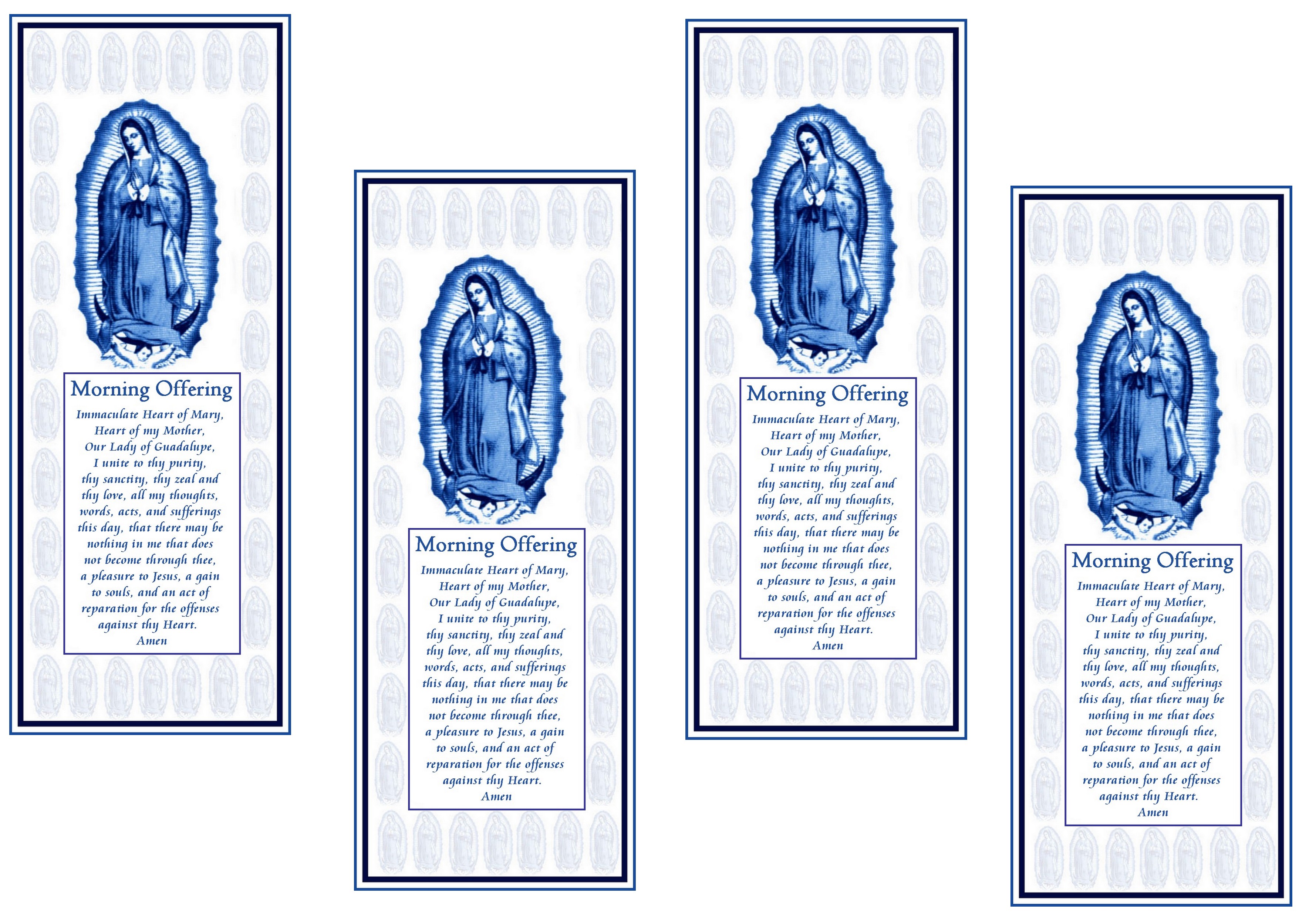 Catholic Prayer Cards