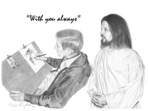 Jesus with Artist