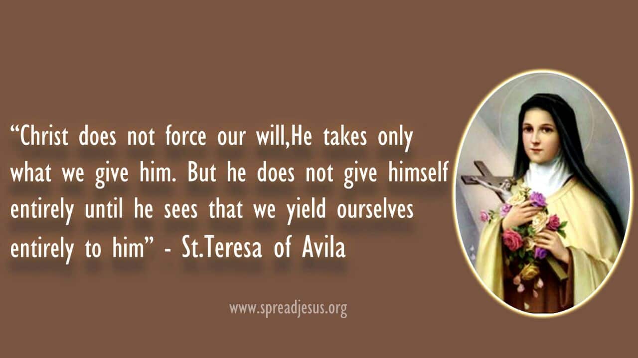 St Teresa of Avila Turnback To God